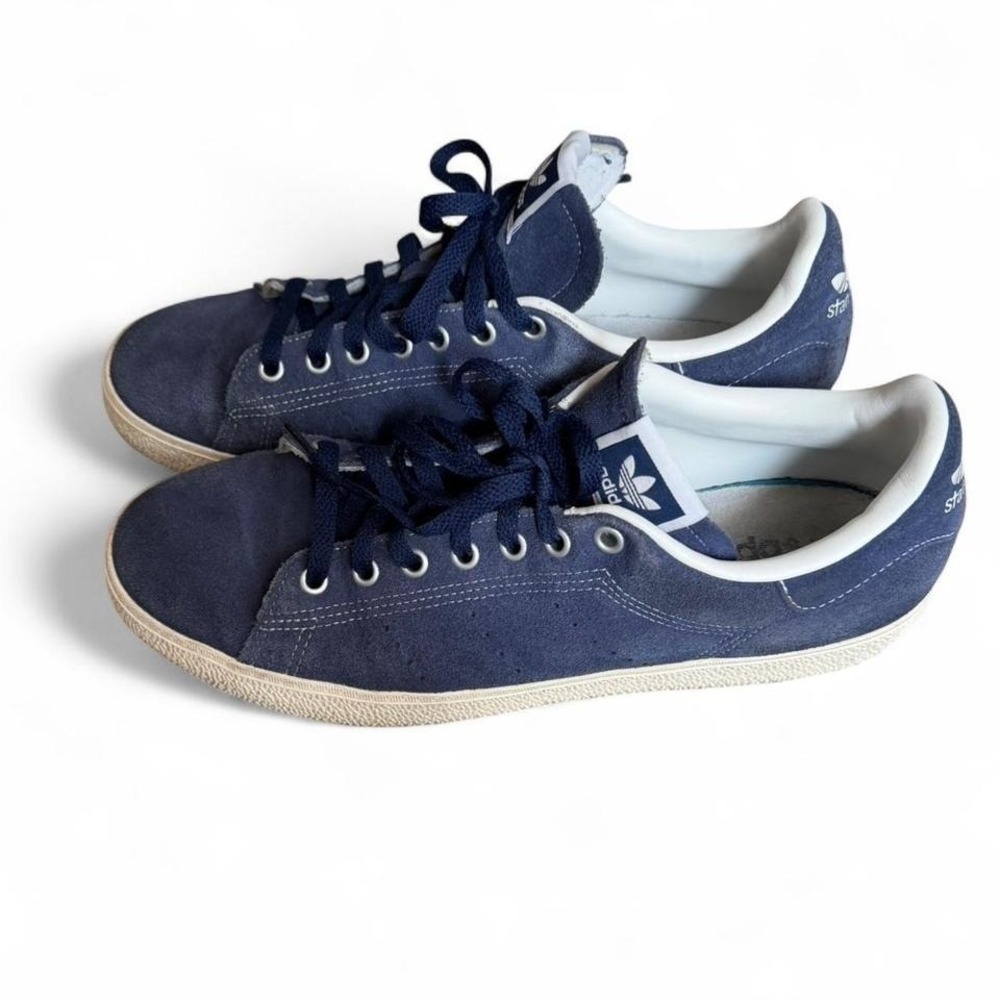 Adidas Stan Smith Navy Suede Sneakers Men's Size 12 Casual‎ Classic Shoes